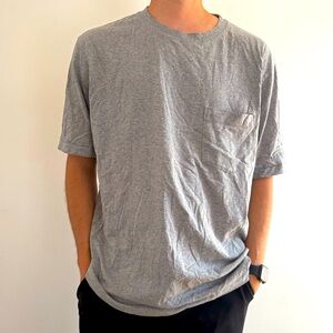 Uniqlo Heather Grey Short Sleeve Pocket Tee - XL